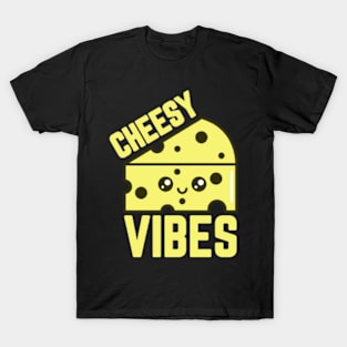 Cheesy Vibes Cute Kawaii Japanese Art Style T-Shirt